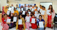 25 women entrepreneurs with disabilities with certificate after 3 day training